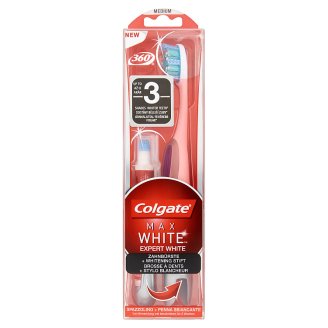 Colgate Max White Zubná kefka medium + bieliace pero