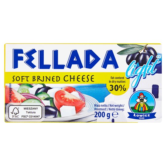 Lowicz Fellada 30% mäkký polotučný syr slaný ľahký 200 g