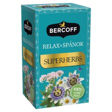 Bercoff Superherbs relax & spánok bylinný čaj 15 x 2 g (30 g)