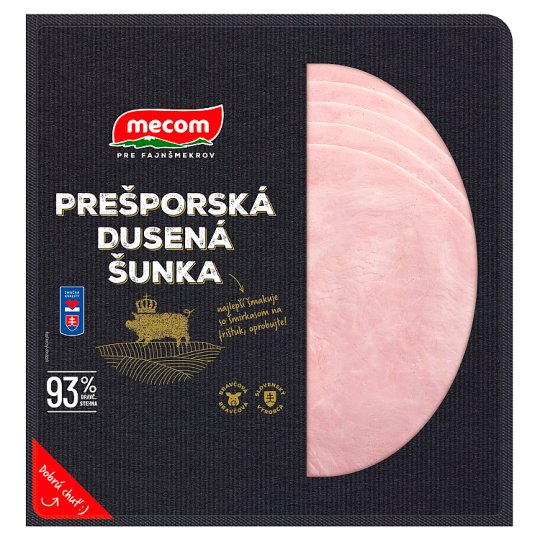 Mecom Premium Quality prešporská dusená šunka 93% 100 g