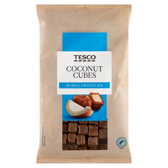 Tesco Coconut Cubes in Milk Chocolate 500 g
