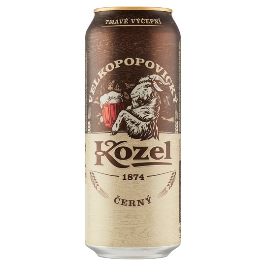 Velkopopovický Kozel Black Beer Drinking Dark 500 ml
