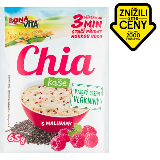 Bona Vita Chia and Raspberry Oat Porridge 65 g
