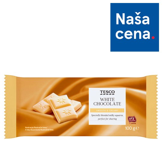 Tesco Biela čokoláda 100 g