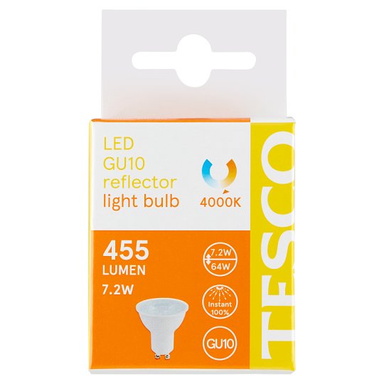 Tesco LED žiarovka 7.2W (64W) GU10