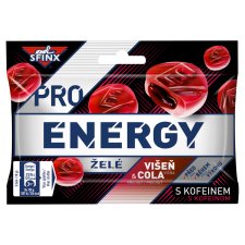 SFINX Pro Energy Cherry and Cola Flavor, Jelly Candies with Caffeine 60 g