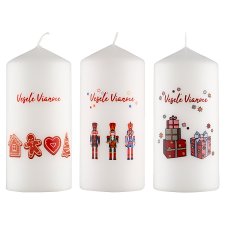 Tesco Decal Pillar Candle