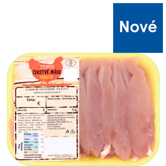Tesco Kuracie vnútorné filetky cca 500 g