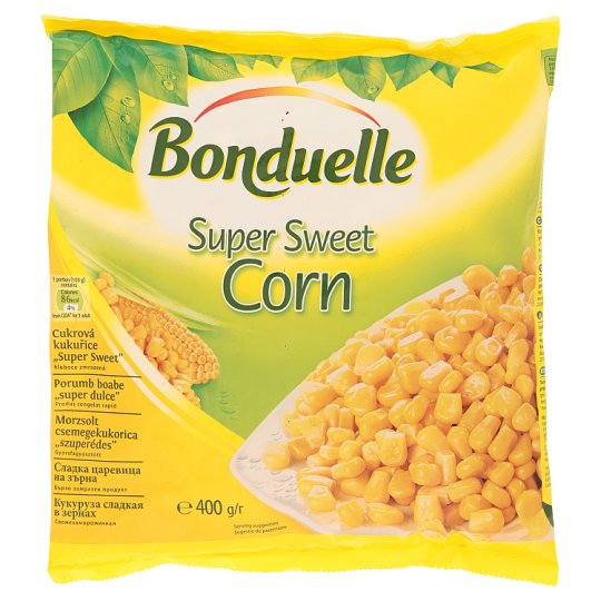 Bonduelle Cukrová kukurica ,,super sweet" hlbokozmrazená 400 g