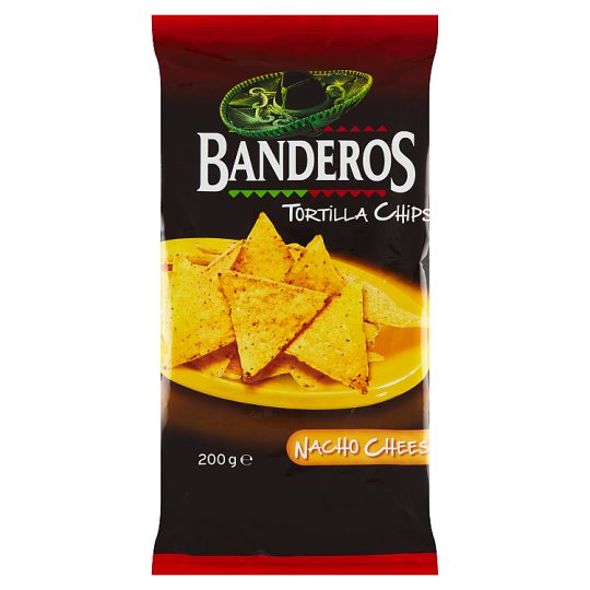 Banderos Tortilla Chips Nacho Cheese 200 g Tesco Groceries