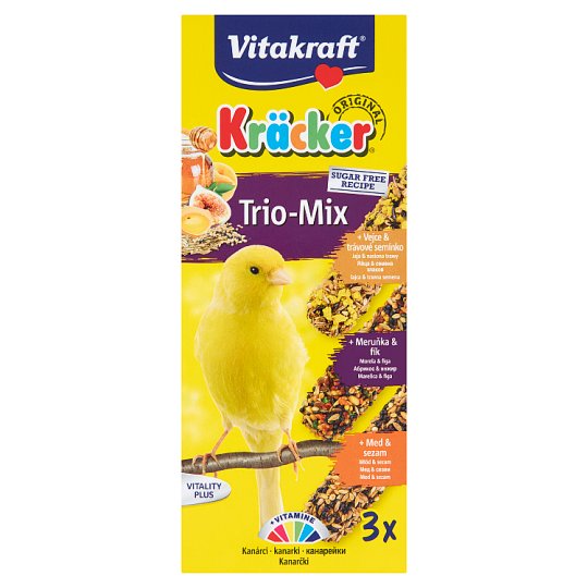Vitakraft Kräcker Trio-Mix zmiešané krmivo pre kanáriky 80 g