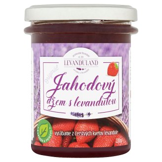 Levanduland Originál jahodový džem s levanduľou 220 g