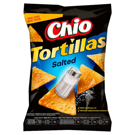 Chio Tortillas kukuričný snack solený 125 g