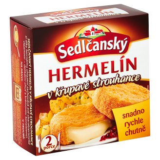 Sedlčanský Hermelín obaľovaný predsmažený syr 2 ks 200 g