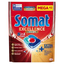 Somat Excellence Premium 5in1 kapsuly do umývačky riadu 42 ks 819 g