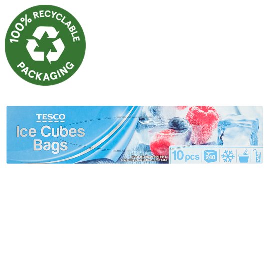 Tesco Ice Cubes Bags 10 pcs