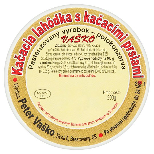 Vaško Kačacia lahôdka s kačacími prsiami 200 g