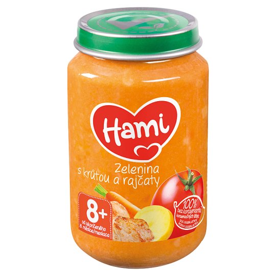 HAMI príkrm Zelenina s morkou a paradajkami 200 g