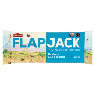 Wholebake Flapjack ovsený kešu-kokos 80 g