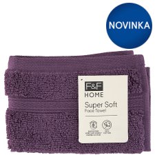 F&F Home Super Soft Purple Face Towel 30 x 30 cm