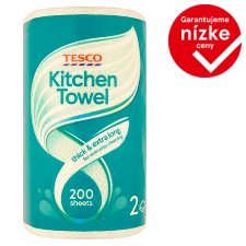 Tesco Kitchen Towels 2 Ply 1 Roll