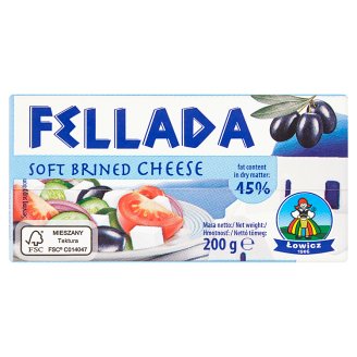 Lowicz Fellada 45% mäkký polotučný syr slaný 200 g