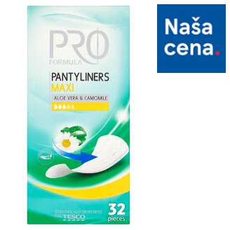 Tesco Pro Formula Maxi slipové vložky s aloe vera a harmančekom 32 ks