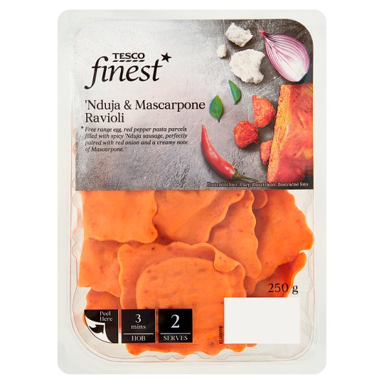 Tesco Finest 'Nduja & Mascarpone Ravioli 250 G - Tesco Groceries