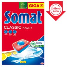 Somat Classic Power Lemon tablety do umývačky riadu 95 ks 1577 g