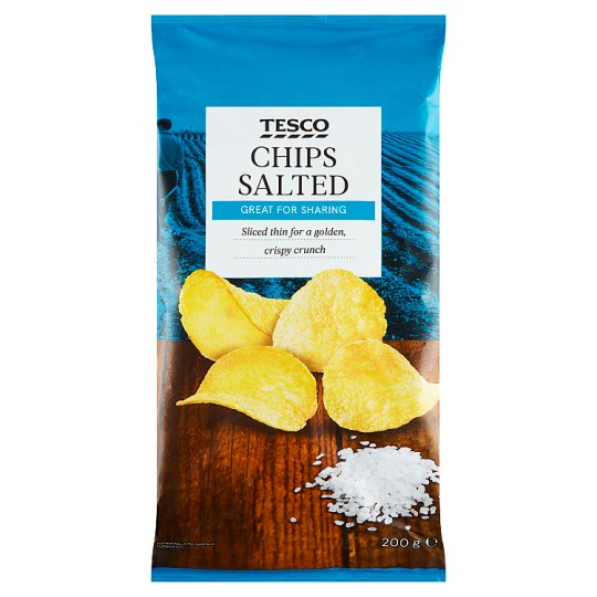 Tesco Chips Salted 200 g Tesco Groceries