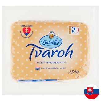 Babička Tvaroh poctivý tučný hrudkovitý 250 g