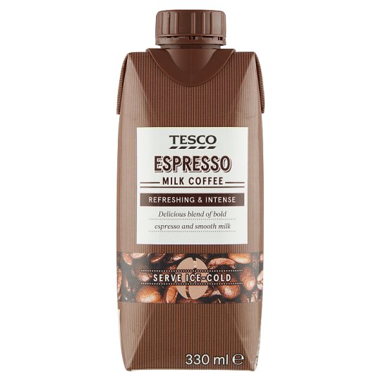 Tesco Espresso ochutený mliečny nápoj kávový 330 ml