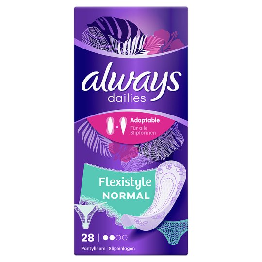 Always Dailies Flexistyle Normal Panty Liners x28 Tesco Groceries