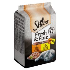 Sheba Fresh & Fine Kompletné mokré krmivo pre dospelé mačky 6 x 50 g (300 g)