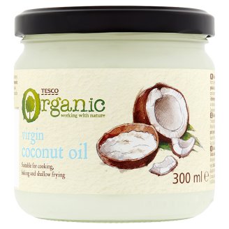 Tesco Organic Bio rastlinný olej kokosový 300 ml