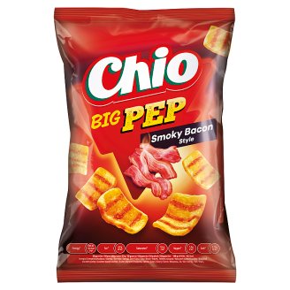 Chio Big Pep smažený pšenično-zemiakový snack s príchuťou údenej slaniny 65 g