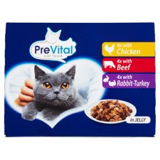 PreVital Complete Food for Adult Cats in Jelly 12 x 100 g