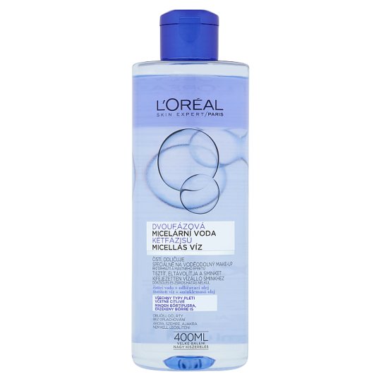 L'Oréal Paris Skin Expert Dvojfázová micelárna voda pre citlivú pleť 400 ml