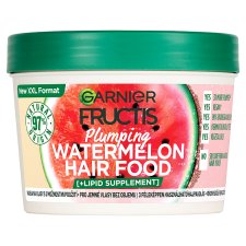 Garnier Fructis Hair Food Watermelon 3 v1 maska na jemné vlasy bez objemu, 400 ml