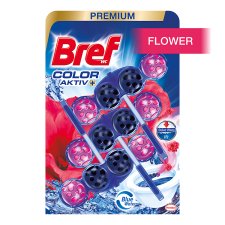image 1 of Bref Color Aktiv Flower Solid Toilet Block 3 x 50 g