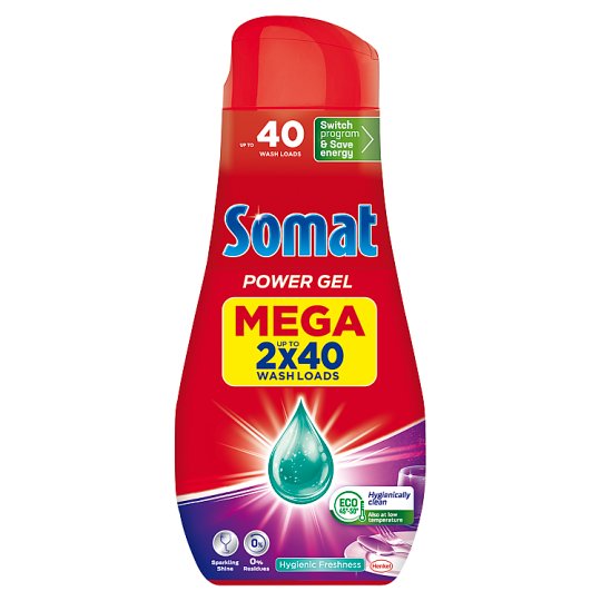 Somat All in 1 Dishwasher Gel 2 x 720 ml Tesco Groceries