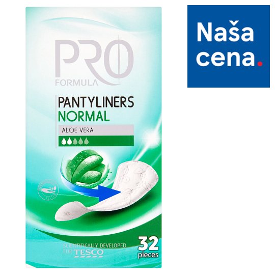 Tesco Pro Formula Normal slipové vložky aloe vera 32 ks