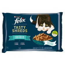 FELIX Tasty Shreds Delicious Selection of Fish in Juice 4 x 80 g