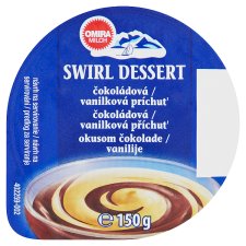 Omira Milch Swirl Dessert čokoládová / vanilková príchuť 150 g