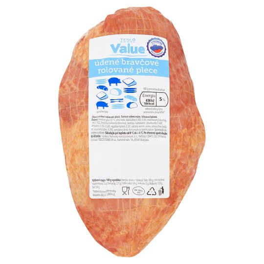 Tesco Value Údené bravčové rolované plece