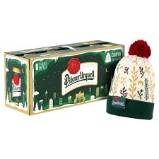 Pilsner Urquell Vianočná edícia 7 x 0,5 l (3,5 l) + čiapka