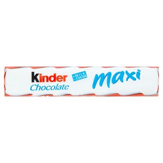 Kinder Chocolate maxi tyčinky z mliečnej čokolády s mliečnou náplňou 21 g