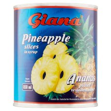 Giana Ananás plátky v sladkom náleve 820 g