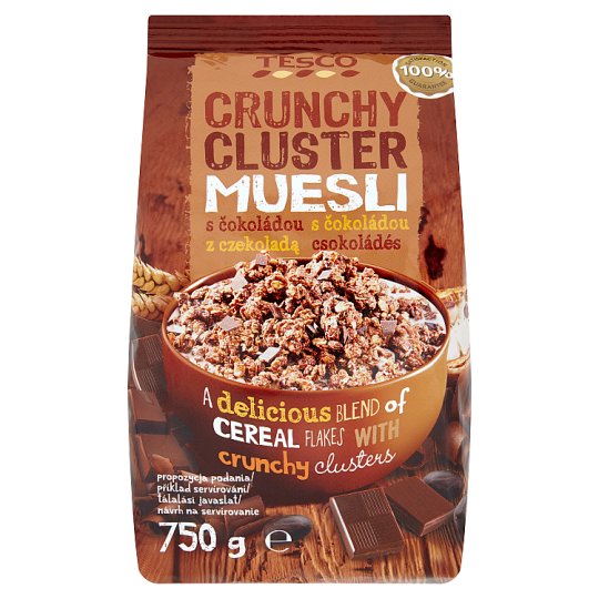 Tesco Zmes zapekaných obilninových vločiek s čokoládou 750 g