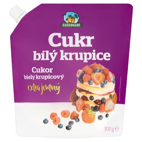 Cassonade Cukor biely krupicový extra jemný 500 g